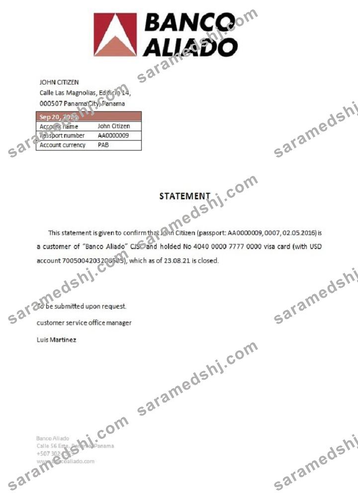 Panama_Banco Aliado_closure reference